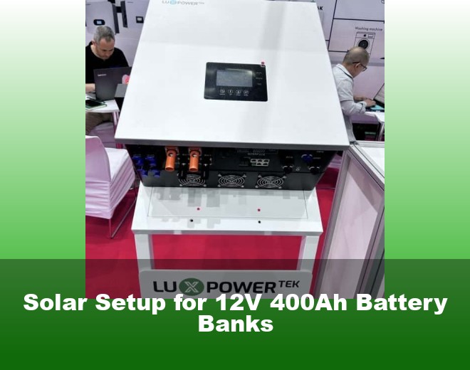 Solar Setup for 12V 400Ah Battery Banks